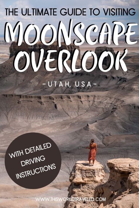 How to Visit Moonscape Overlook in Southern Utah Moon Overlook Utah, Moonscape Overlook Utah, Moon Scape, Capital Reef National Park, 50 States Travel, Travel Therapy, Utah National Parks Road Trip, Goblin Valley State Park, Utah Trip