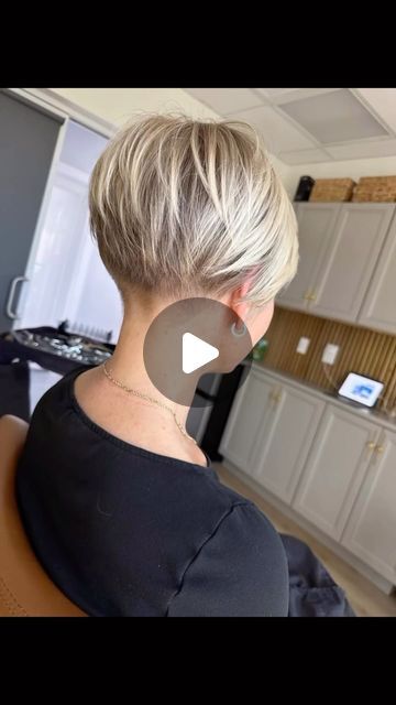 Cute Pixie Hairstyles, Longer Pixie Haircut Older Women, Stacked Undercut, Short Angled Bob Haircut Stacked, Undercut Short Hair Women, Short Pixie Cut Styles, Long Pixie Cuts For Fine Hair, How To Style Pixie Hairstyles, Short A Line Bob