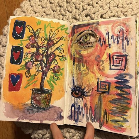 Sketchbook Inspo Art Journals, Artsy Journal, Art Diary, Arte Inspo, Arte Sketchbook, Wow Art, Sketchbook Inspiration, Art Inspiration Painting, Weird Art