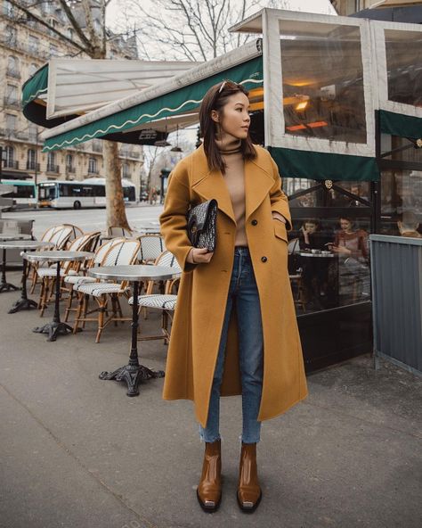 Suet In (Jenny) Tsang on Instagram: “Honey shades🍯🧡” Jenny Tsang, Mustard Coat, Elegant Work Outfits, Chic Work Outfits Women, Classy Business Outfits, Work Outfits Women Office, How To Look Expensive, Work Outfits Women Summer, Casual Work Outfits Women