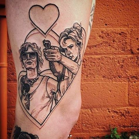 Thelma And Louise Tattoo Ideas, Thelma And Louise Tattoo, Thelma And Louise Wallpaper, Thelma And Louise Quotes, Thelma And Louise Shirts, Thelma And Louise Movie, Skull Tattoo, Tattoos