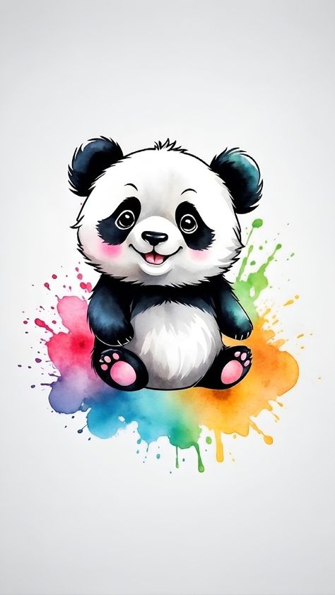 #cute panda #🐼 Panda Bears Wallpaper, Panda Bear Tattoos, Pet Memorial Tattoo, Cute Panda Drawing, Care Bear Tattoos, Dinosaur Tattoo, Panda Tattoo, Panda Drawing, Do What You Like