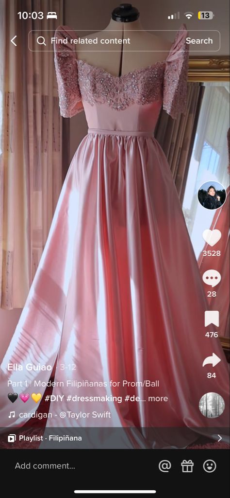 Pink Filipiniana, Filipiniana Gown, Filipiniana Dress, Pink Gown, Cute Prom Dresses, Pink Gowns, Pink Dresses, Pink Dress, Taylor Swift