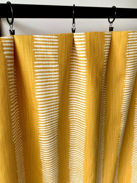 Mustard Yellow Curtains Yellow Curtain 2 Curtain Panels - Etsy Baby Blue Curtains, Blue Grey Curtains, Mustard Yellow Curtains, Curtains Yellow, Navy Blue Curtains, Yellow Checkered, Geometric Curtains, Curtains Ideas, Yellow Curtains