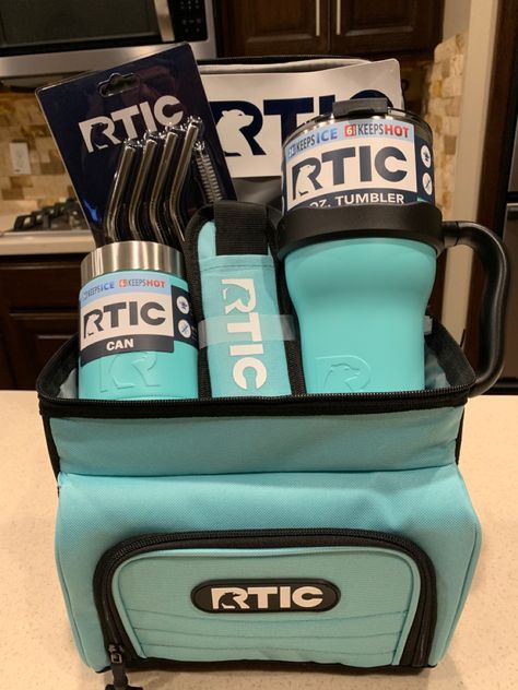 I love the color coordination. Raffle Basket Ideas For Kids, Yeti Cooler Gift Basket, Cooler Gift Basket Ideas, Cooler Gift Basket, Diaper Raffle Prizes Ideas, Raffle Ideas, Prize Ideas, Auction Basket, Kids Bedroom Boys