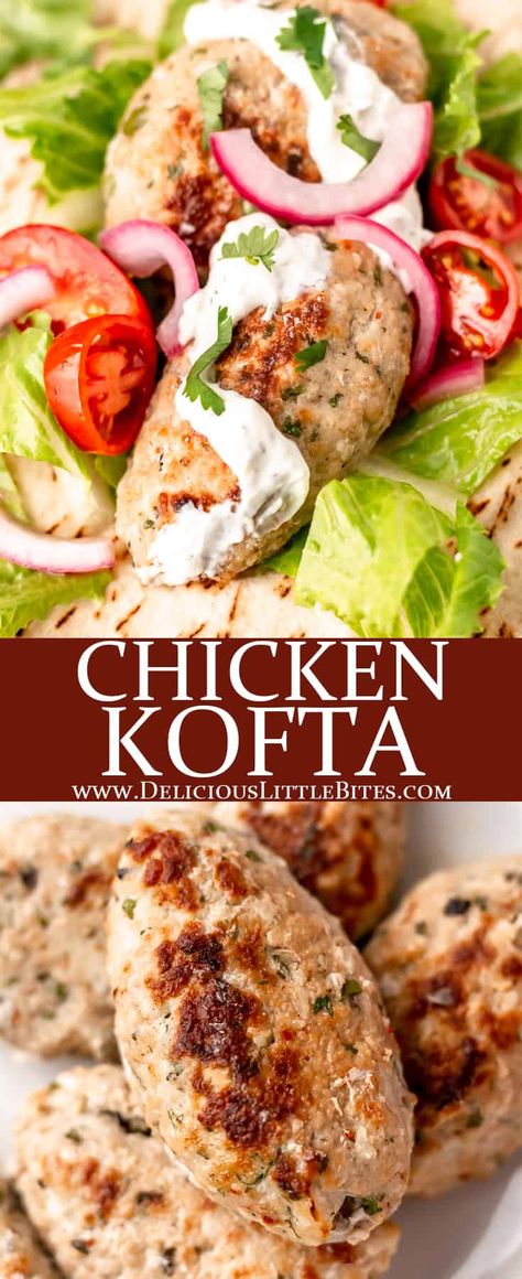 Spiced Meatballs, Ground Chicken Recipes Healthy, Chicken Kofta, Ground Chicken Meatballs, Dried Spices, Kofta Recipe, Chicken Souvlaki, Vegetable Side Dish, Ground Chicken Recipes