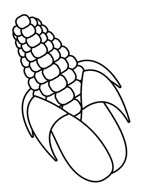 Corn Drawing, Rainbow Corn, Vegetable Coloring Pages, Coloring Page Ideas, Pokemon Coloring Pages, Pokemon Coloring, Fall Coloring Pages, Corn On Cob, Coloring Pages Printable