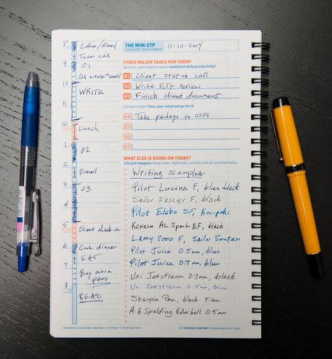 Mini Emergent Task Planner Notebook Review — The Pen Addict Uni Notes, Chore Organization, Task Planner, Review Notebook, Family Binder, Writing Things, Home Planner, Planner Organiser, Planner Notebook