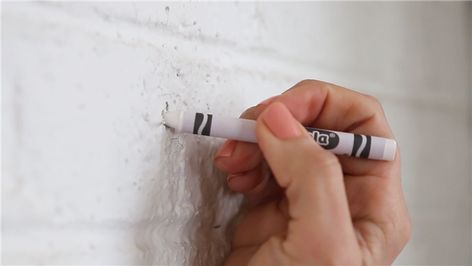 How to fill a nail hole left from hanging a painting Holes In Wall, Fill Nail Holes, Nail White, Opal Nails, Wall Nails, Nail Repair, Painting Trim, Nail Holes, Popular Nails