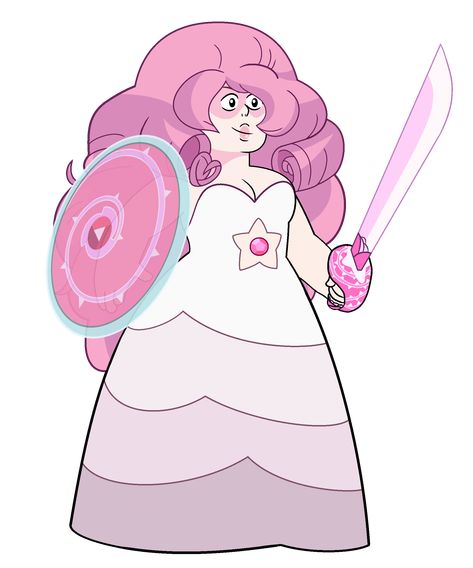 Rose Quartz (Steven Universe) Rose Quartz Steven, Rose Quartz Steven Universe, The Crystal Gems, Pink Diamond Steven Universe, Steven Universe Characters, Steven Universe Gem, Steven Universe Fanart, Universe Art, Rose Quartz Stone