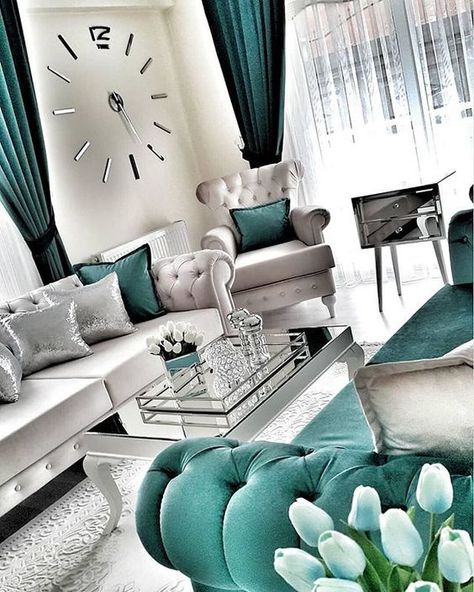 Sitting Space, Teal Living Rooms, Luxury Lounge, Furniture Selection, Glam Living Room, Luxury Living Room Design, Living Room Decor Cozy, Decor Home Living Room, Living Room Decor Apartment