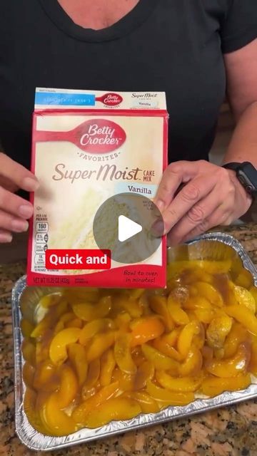 Adjoa Alaina Paul Ninepence on Instagram: "Quick and Easy Peach Cobbler" Easy Bake Peach Cobbler, Easy Peach Cobbler Recipe 3 Ingredients, Peach Cobbler From Frozen Peaches, Peach Cobbler With White Cake Mix Easy, Easy Recipe For Peach Cobbler, Peach Cobbler Recipe With Cake Mix Easy, Easy Peach Cobbler With Cake Mix Simple, Peach Cobbler Crumble Topping, Simple Peach Cobbler Recipe