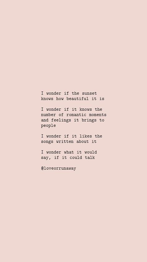 #sunset #sunsets #poetry #poem #lovepoem #romanticpoetry #writer #writing #quotes #thoughts #ideas #sayings #love #life #thinking Poems For Instagram Captions, Poems About The Sunset, Quotes On Sunset Thoughts, Sunset With Loved Ones Quotes, Deep Captions Thoughts Life, Love And Sunsets Quotes, Aesthetic Nature Quotes Poetry, Sunset Quotes Love Romantic, Sunset Poems Poetry