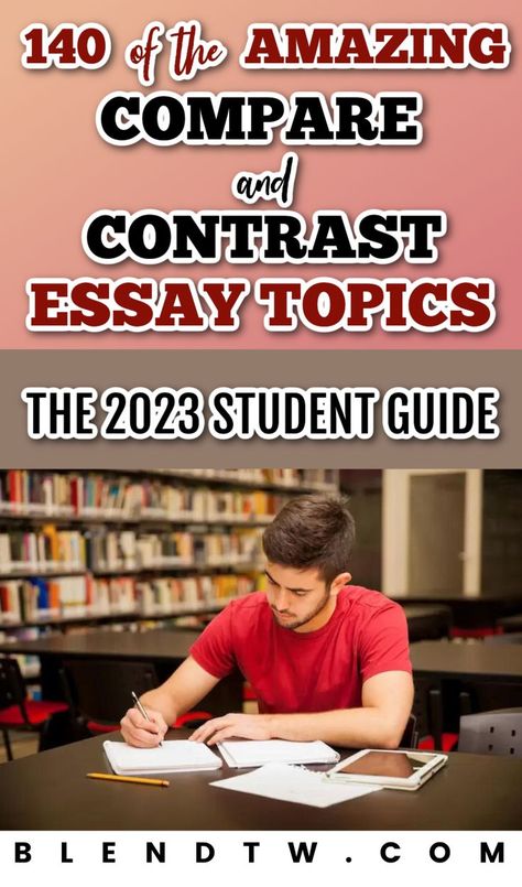 Comparative and contrast essay topics are hard to come up with on your own in college. Check out these best essay topics! analytical essay prompts | comparative analysis topics | comparative essay inspiration | essay topic suggestions | compare and contrast writing prompts | unique comparison essay ideas Compare And Contrast Writing, Comparative Essay, Good Essay Topics, Compare And Contrast Essay, Problem Solution Essay, Analytical Essay, Common App Essay, Essay Ideas, Comparative Analysis