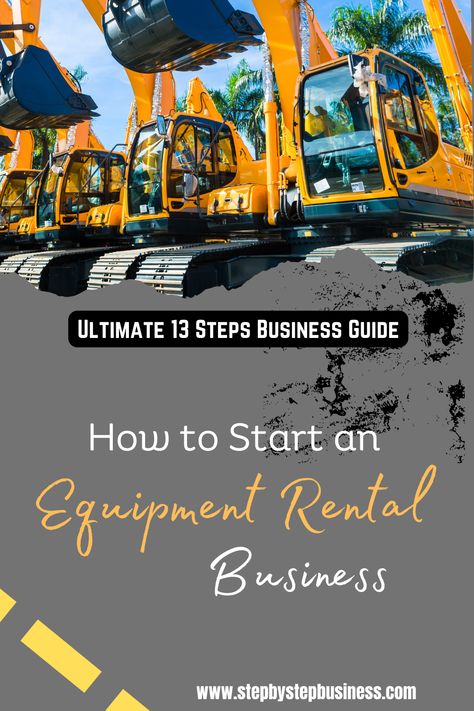 Starting A Rental Business, Rental Equipment Business, Starting A Party Rental Business, Equipment Rental Logo, Rental Business Ideas, Equipment Rental Business, How To Start A Rental Property Business, Rental Property Business Plan, Rent Me