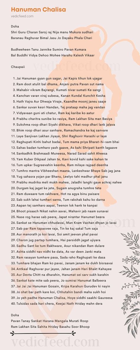 Hanuman Chalisa - Lyrics With Meaning (English/Hindi) Hanuman Chalisa English Lyrics, Jai Hanuman Chalisa, Shri Hanuman Chalisa, Hanuman Bhakti Wallpaper, Hanuman Chalisa With Meaning, Mahadev Shloka Sanskrit, Shiv Chalisa In English, Hanuman Chalisa Photo, Hindi Words With English Meaning