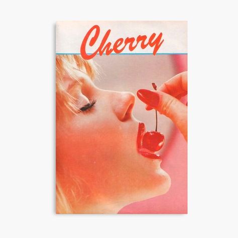 Get my art printed on awesome products. Support me at Redbubble #RBandME: https://www.redbubble.com/i/canvas-print/Cherry-lady-by-AnastasiaLove21/74289531.5Y5V7?asc=u A Woman, Juice, Cherry