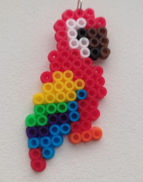 Pyssla Ideas Aesthetic, Easy Perler Bead Patterns, Easy Perler Beads Ideas, Diy Perler Bead Crafts, Diy Perler Beads, Melting Beads, Iron Beads, Perler Bead Art, Pink Unicorn