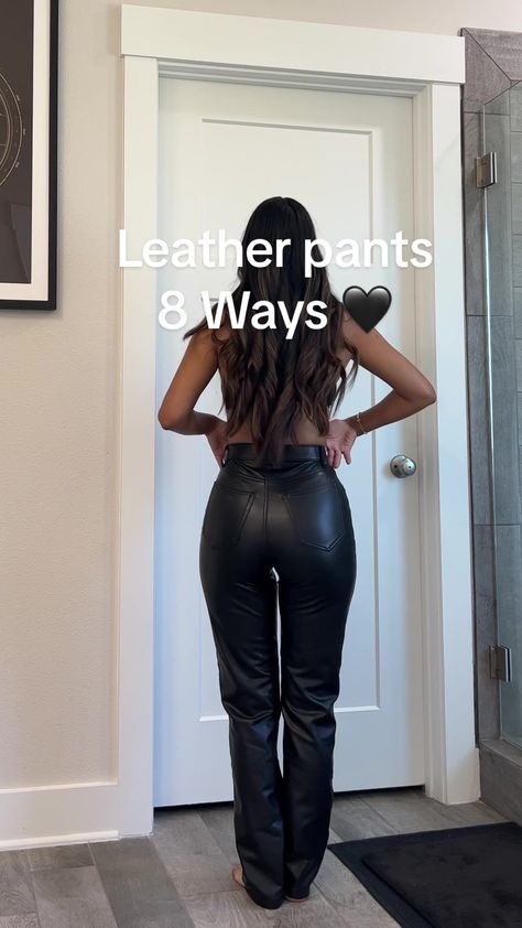 Sneaker And Leather Pants, Leather Pants Outfit Casual Sneakers, Leather Pants Outfit Sneakers, Black Faux Leather Pants Outfit Casual, Leather Pants Outfit With Sneakers, Leather Pants And Sneakers Outfits, Leather Pants Outfit Dinner, Leather Pants Dinner Outfit, How To Style Leather Pants Casual