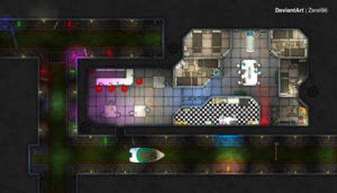 Cyberpunk Underground, Cyberpunk Battlemap, Underground Hideout, Map Making, Rpg Games, Fantasy Rpg, Cyberpunk, Floor Plans, Deviantart