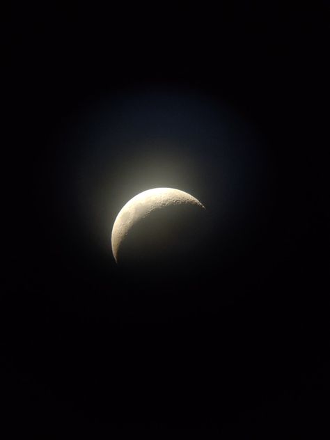 The moon through a telescope Moon Real Picture, Moon Telescope, Moon Real, Crescent Moon, Crescent, The Moon, Moon, Quick Saves, Art