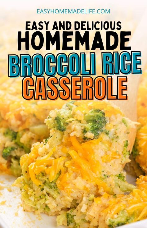 Homemade Broccoli Cheese Rice, Easy Broccoli Rice Casserole Simple, Easy Broccoli And Rice Casserole, Easy Broccoli Casserole Simple, Broccoli Cheese Rice Casserole Easy, Rice Broccoli Chicken Casserole, Broccoli Rice And Cheese Casserole Easy, Broccoli Rice Casserole Easy, Broccoli Casserole With Rice