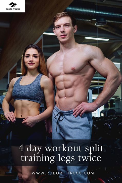 4-Day Workout Split: How to Train Legs Twice a Week Workout 4 Day Split, 4 Day Workout Split, Lower Body Strength Workout, Split Training, Split Routine, 4 Day Workout, Training Split, Stuff For College, Lower Workout