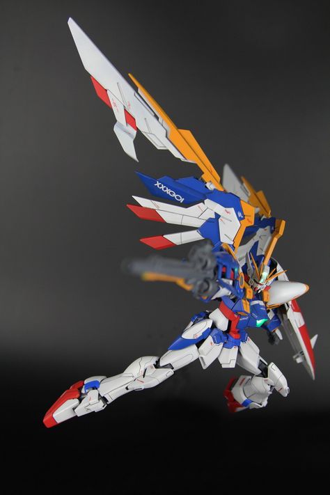 GUNDAM GUY: MG 1/100 Wing Gundam EW - Customized Build w/ LED Gundam Wing Zero, Wing Zero, Wing Gundam, Mobile Suit Gundam Wing, Gundam Iron Blooded Orphans, Gundam Toys, Gamers Anime, Gundam Wallpapers, Custom Gundam