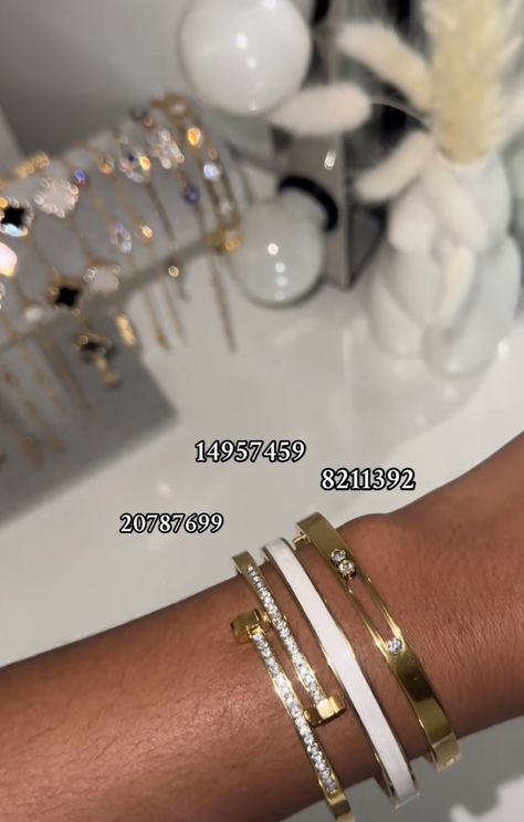 Shein Bracelets Codes, Shein Jewelry Code, Shein Jewellery, Shein Bracelet, Shein Codes, Shein Jewelry, Pink White Nails, Xoxo Jewelry, Dope Jewelry Accessories