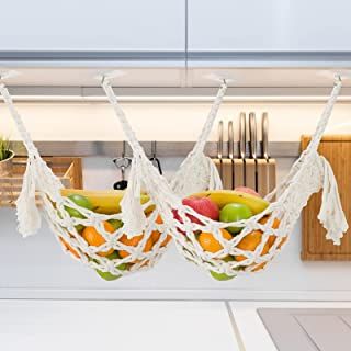 Amazon.com : fruit hammock Hanging Fruit Hammock, Fruit Hammock, Diy Hammock, Fruit And Veggie, Kombi Home, Fruit And Vegetable Storage, Food Storage Container Set, Kitchen Cleaner, Doll Diy