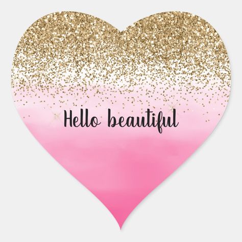 Girly Pink Watercolor Gold Glitter Glitzy personalized quote (image of glitter) Image Girly, Glitter Quotes, Gold Glitter Heart, Glitter Wall Art, Sassy Wallpaper, Glitter Wall, Brand New Day, Personalized Quotes, Dont Touch My Phone Wallpapers