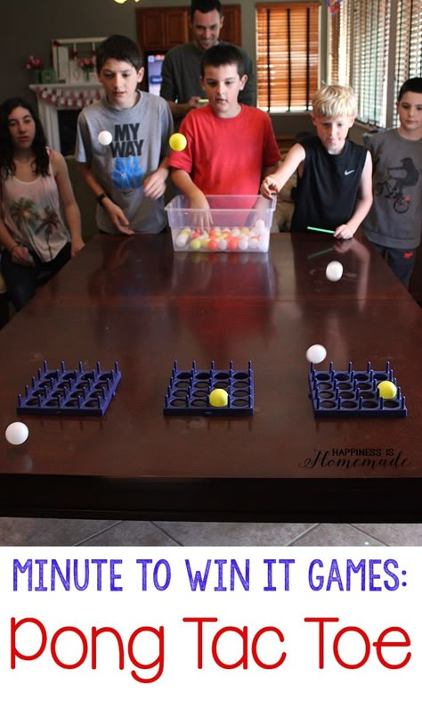 Minute to Win It Games Game Activities, Birthday Party Games For Kids, Minute To Win, Youth Games, Minute To Win It Games, Church Youth, Challenging Games, Grand Kids, Minute To Win It