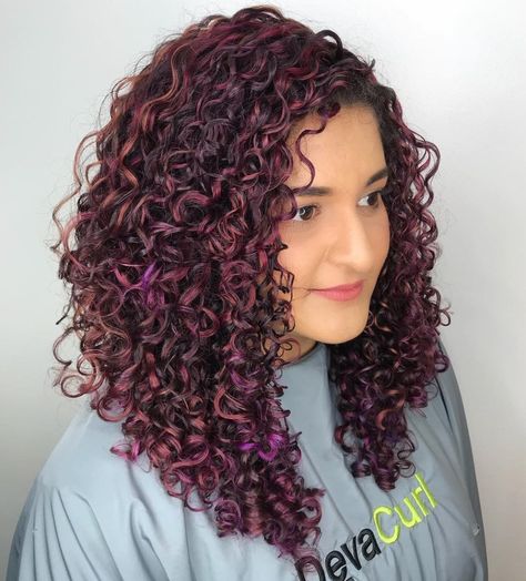 50 Impressive Hairstyles for Naturally Curly Hair Hairstyles For Naturally Curly Hair, Dyed Curly Hair, Hair Adviser, Naturally Curly Hair, Colored Curly Hair, 16 Dresses, Curly Girl Hairstyles, Leh, Long Layered Hair