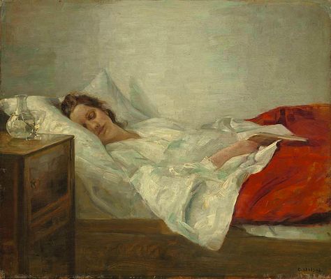 Carl Holsøe Sleeping Woman 19th Century / Carl Vilhelm Holsøe [Danish artist, 1863-1935]. / Oil on canvas/ Private collection. Albert Weisgerber, Portraits Women, Fabric Wall Decor, The Sleeper, Sleeping Women, Painting Of A Woman, Slaap Lekker, On Canvas, Art Society