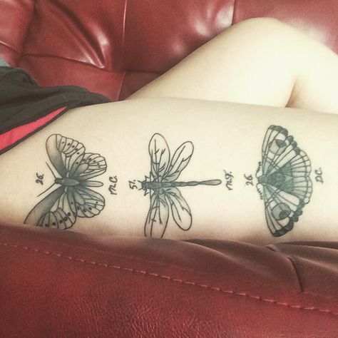 Butterfly dragonfly moth black and grey tattoo textbook style Moth Butterfly Dragonfly Tattoo, Moth Tattoo, Dragonfly Tattoo, Black And Grey Tattoos, Lotus Flower Tattoo, Infinity Tattoo, Flower Tattoo, Henna, Tatting