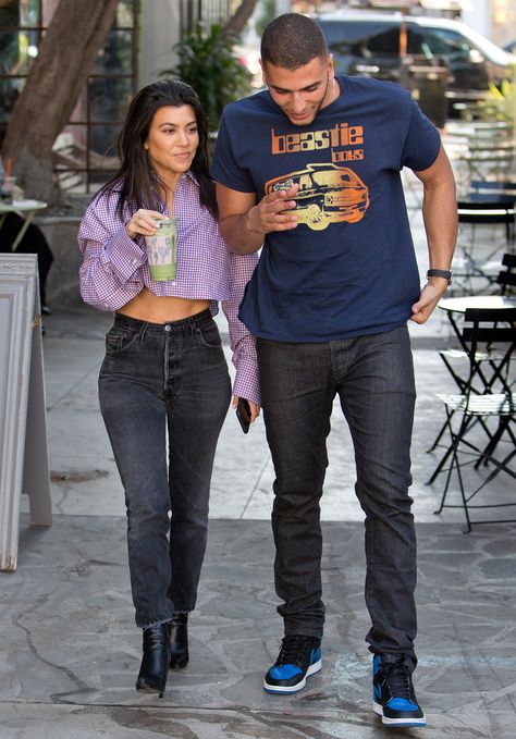 Kourtney Kardashian and Younes Bendjima Spotted at Disneyland Together After Miami Reunion Kourtney Younes Fashion, Kourtney Kardashian Younes Era Style, Kourtney Kardashian Younes Style, Kourtney Younes, Scott Kardashian, Kourtney Kardashian Street Style, Kourtney Kardashian And Younes Bendjima, Kourtney Kardashian And Younes, Kourtney Kardashian Boyfriend