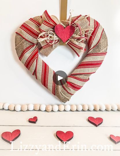 2.3M views · 1.9K comments | Dollar Tree Heart Wire Wreath Form DIY | A cute, and Simple plan for the Dollar Tree Wire Heart Wreath Form.  You can find my shirt here >https://lizzyanderindesigns.com/collections/apparel... | By Lizzy and Erin | Hey Y'all. It's Lizzy from Louisiana
dot com and I am gonna try my hand at the dollar Tree wire
Heart reform. today we've been around. We've seen people do Super
cute things with them. I'm just gonna do my up a way that I
think I would like it and hopefully you guys like it too.
If not then just move along, move along and finds that on our
page that you do like I'm sure there are lots of things. Would
love I'm gonna use before I start I didn't even tell you what
I got the dollar tree wire frame. I have the burlap ribbon
here. I've got some Buffalo ch Wire Heart Wreath, Heart Wreath Form, February Crafts, Tree Heart, Wire Wreath Forms, Wire Heart, Simple Plan, My Shirt, Wire Wreath