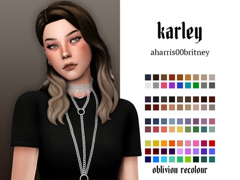 karley ; oblivion recolour | evoxyr on Patreon Hairstyles Ombre, Ombre Hairstyles, Pelo Sims, Sims 4 Mm Cc, Play Sims, Sims 4 Mm, Sims4 Clothes, Sims 4 Cc Packs, Sims Hair