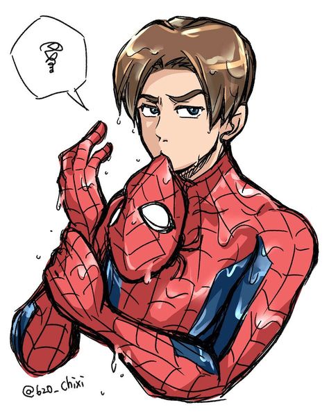 Ultimate Spider Man Drawing, Ultimate Spider Man Fanart, Man Anime Drawing, Ultimate Spiderman Fanart, Peter Parker Fanart, Spider Man Fan Art, Spider Man Anime, Spiderman Aesthetic, Spiderman Fanart