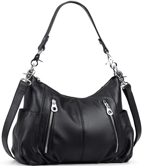 Heshe Womenâ€™s Leather Shoulder Handbags Cross Body Bags Hobo Totes Top Handle Bag Satchel and Purse for Ladies -- Visit the image link more details. (This is an affiliate link) Cross Body Bags, Genuine Leather Purse, Leather Shoulder Handbags, Top Handle Handbags, Tote Bag Purse, Satchel Purse, Hobo Handbags, Satchel Handbags, Leather Hobo