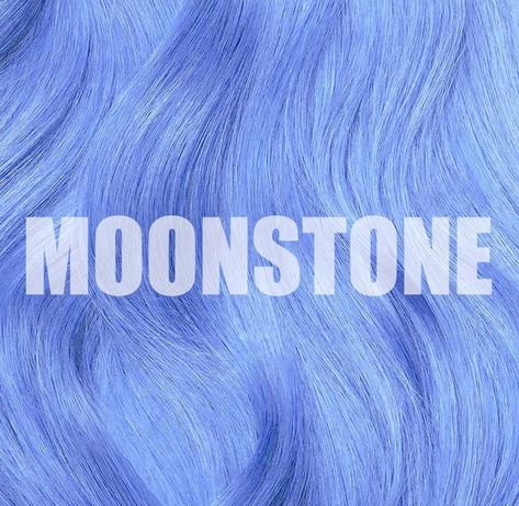 Lunar Tides Hair Colors on Instagram: “🌙Moonstone is our pastel blue with violet undertones 🌙Inspired by the blue reflective hue of the moon stone - which is believed to be a…” Lunar Tides Moonstone, Permanent Pink Hair Dye, Blue Hair Dye, Lunar Tide, Dark Purple Hair, Dyed Hair Purple, Dyed Hair Blue, Pink Hair Dye, Galaxy Hair