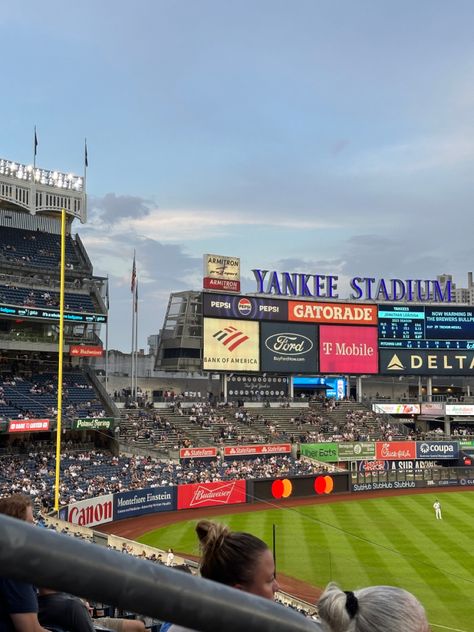 aesthetic baseball yankees Baseball Vision Board, Yankee Game Aesthetic, Yankee Aesthetic, Baseball Yankees, Yankees Game Aesthetic, Yankee Stadium Aesthetic, Yankees Game, Baseball Game Aesthetic, Baseball Aesthetic