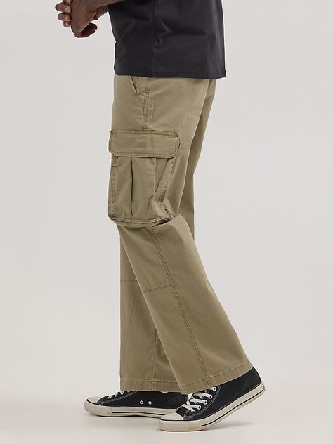 You can take everything with you whenever you wear our Men’s Ripstop Cargo Pant. Made to handle everything the day throws your way, these relaxed fit pants are as tough as they come. They’re crafted from a woven cotton fabric with just a hint of stretch. They feature a straight leg, roomy side pockets with extra compartments for essentials, back pockets, side pockets, a keychain belt loop, as well as a classic zip-fly and button closure. They won’t disappoint. Khaki Cargo Pants Outfit, Cargo Pants Outfit Men, Wrangler Cargo Pants, Relaxed Fit Pants, Wrangler Pants, Pants Outfit Men, Khaki Cargo Pants, Cargo Pants Outfit, Cargo Pant