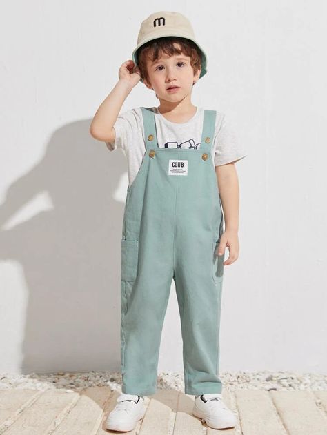 Overalls Outfit Boys, Boy Overall Outfits, Overalls Boy, Spring Toddler, Kids Dress Boys, Toddler Overalls, Toddler Wearing, Kids Overalls