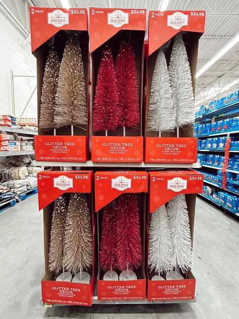 GIANT BOTTLE BRUSH TREES! #bottlebrush #hugebottlebrushtrees #christmas #christmasdecor #bottlebrushtree #walmartholiday #icantbelieveitswalmart #amazon #walmart #target #pinkchristmas #affordable #holidaydecor #seasonal #christmasdecorationsSale Follow my shop @theoabode on the @shop.LTK app to shop this post and get my exclusive app-only content! #liketkit #LTKHoliday #LTKSeasonal #LTKHolidaySale @shop.ltk https://liketk.it/4m2gx Bottle Brush Trees Target, Outdoor Bottle Brush Trees, Giant Bottle Brush Tree, Large Bottle Brush Trees, Bottlebrush Trees Christmas Decor, Bottlebrush Trees, Christmas Stage, Glitter Bottle, Bottle Brush Christmas Trees