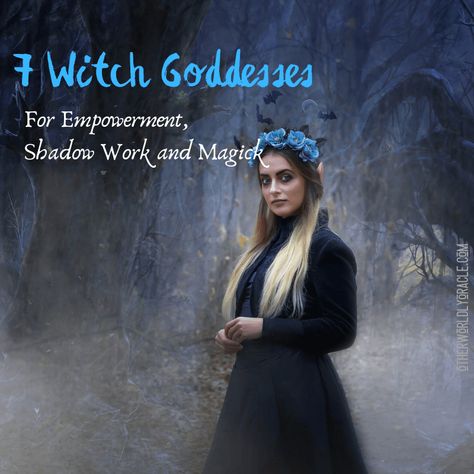 7 Witch Goddesses For Magic, Empowerment, Shadow Work & More Dark Goddesses, Witchy Goddess, Witch Goddess, Goddess Magick, W.i.t.c.h Art, Goddess Names, Ritual Magic, Old Hag, Goddess Aesthetic