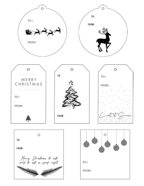 To And From Christmas Tags Printable, Christmas To And From Tags Printable, To From Gift Tags Free Printables, Free Printable Christmas Gift Tags Black And White, Christmas Gift Tags Diy Printable Labels, To And From Tags Printable, Free Christmas Tags Printable, Christmas Gift Tags Template, Christmas Present Tags