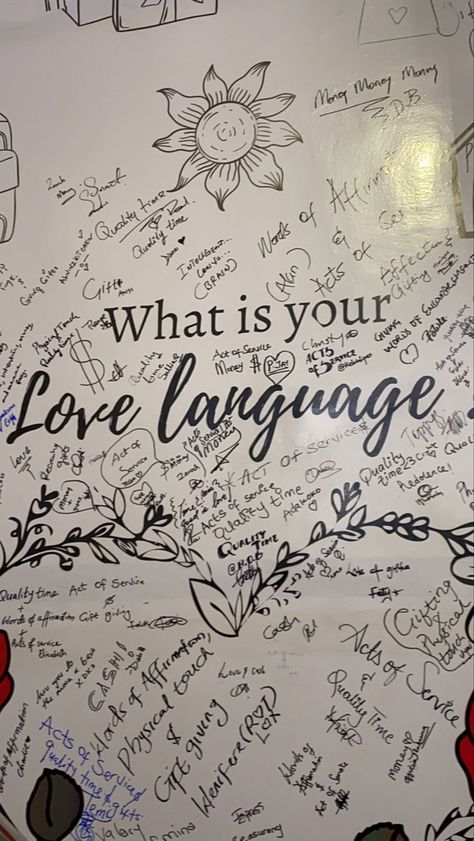 love languages, love langauge wall, celebrations, aesthetic, humans being humans, all the love languages 5 Love Languages Aesthetic, Love Languages Aesthetic, Languages Aesthetic, The Love Languages, Valentines Surprise, Seating Ideas, 5 Love Languages, Public Seating, Love Language