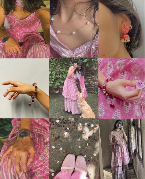 Desi Aesthetic Outfit Women, Aesthetic Indian Outfit Photography, Traditional Dresses Aesthetic Pics, Aesthetic Story Ideas In Traditional, Photography In Traditional Dress, Pics In Traditional Dress, Desi Aesthetic Instagram Layout, Janmashtami Outfit Ideas, Girly Aesthetic Pic Ideas