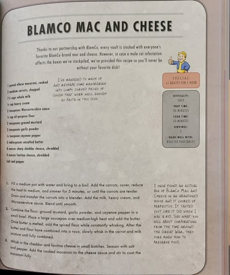 From Fallout:The Vault Dwellers Offical Cookbook By Victoria Rosenthal Fallout Themed Dinner, Fallout 4 Recipes, Fallout Cookbook Recipes, Fallout Themed Party Food, Fallout Food Recipe, Fallout Birthday Party Ideas, Fallout Cookbook, Fallout Recipes, Supernatural Recipes